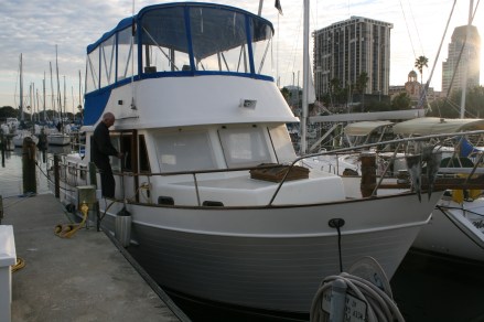Carina safely moored at St Pete