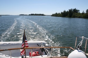 Sparkling water and opalescent skies near Vero Beach,FL