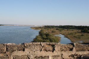 Looking south towards the Atlantic from Fort Matanzas