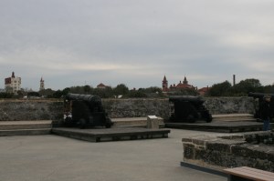The roof of the Castillo San Marco