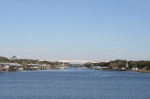 The canal stretch north of the Tolomato River