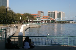 The waterfront, downtown Jacksonville