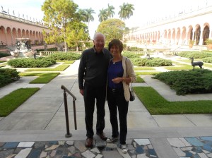 At the start of the trip - at the Ringling Museum, Sarasota.