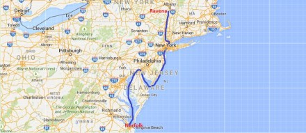 Norfolk to Albany