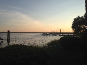 Evening sunshine on the Waterfront, St Mary's