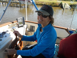 Having a go at driving Carina