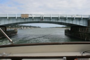 Approaching Wrightsville Bascule Bridge