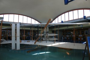 Replica of the first aeroplane
