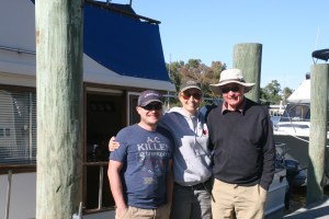 Nick, Liz and Ian at Coinjock Marina