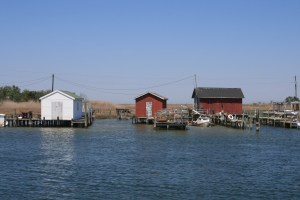 Watermen's sheds, Tangier Island