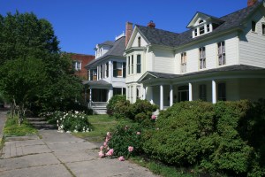 Victorian houses near the marina, Cambridge