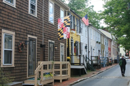 Pinkney St and the Maryland State Flag