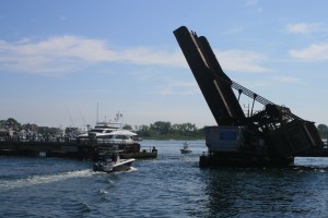 Opening the railroad bridge