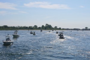 Waiting to come through the bridge
