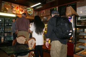 Ordering lunch in the Chelsea Deli & Bakery