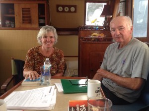 Two retired civ engs enjoying a cuppa