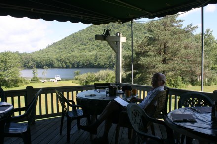 Coffee at the Oxbow Lake Inn