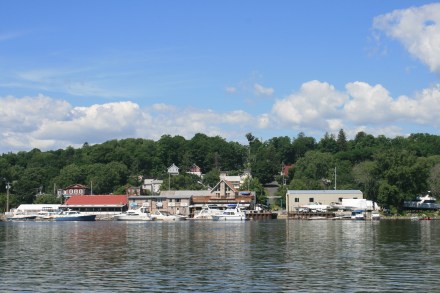 Looking back to Coeymans Landing Marina
