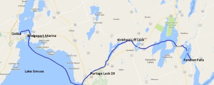 Fenelon Falls to Orillia