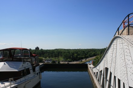 At the top of the Lift Lock