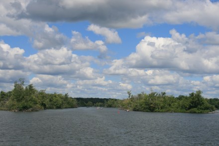 Entrance to the Otonabee River from Rice Lake