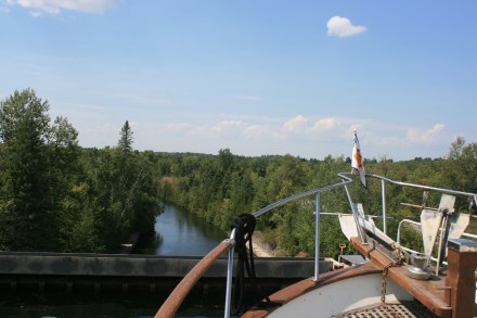 At the top of Kirkfield Lift Lock
