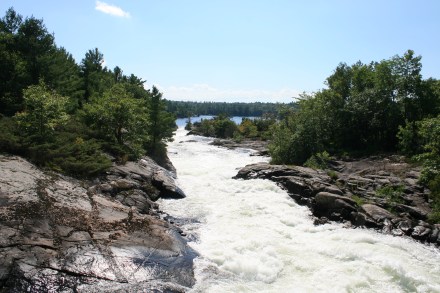 The spillway at Big Chute