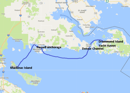 D Island to Mackinac